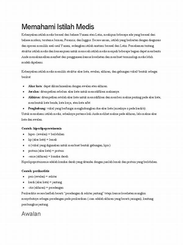 Tips Mudah Memahami Istilah Medis Rumit Melalui Edukasi Interaktif