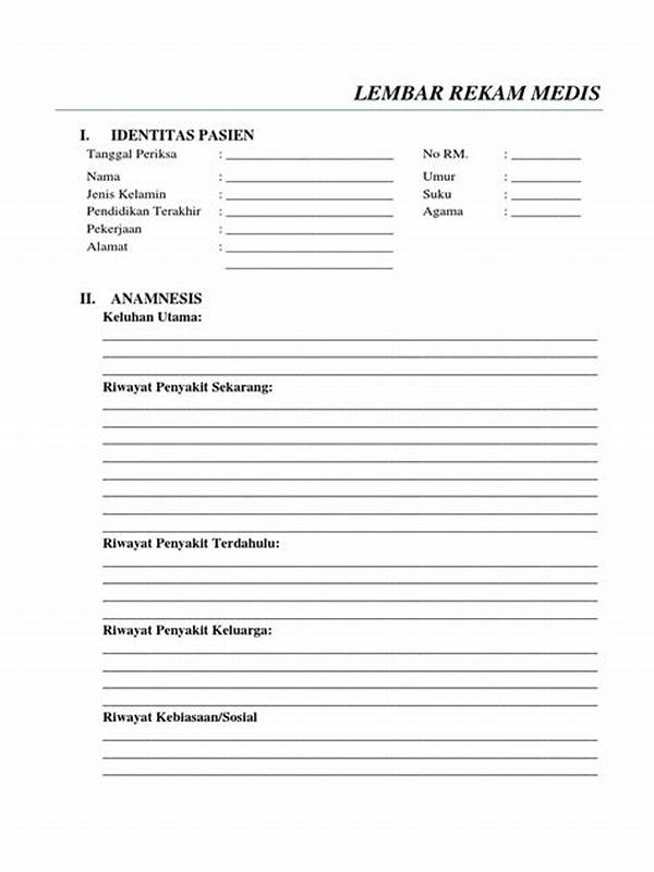 Lembar Rekam Medis Yang Tidak Boleh Dimusnahkan
