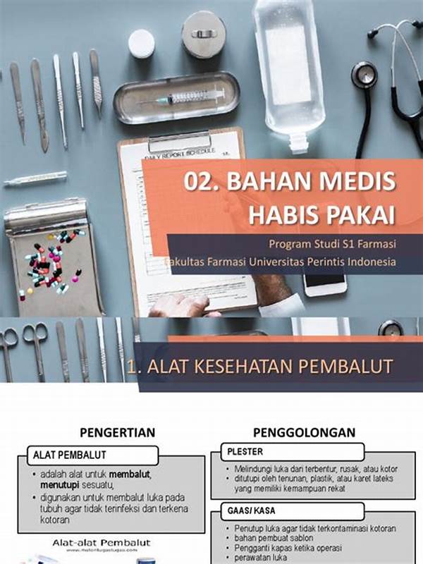Apa Itu Bahan Medis Habis Pakai