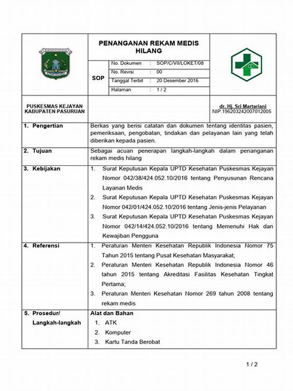 Bagaimana Jika Rekam Medis Hilang