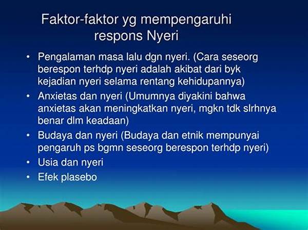 Faktor Psikologis Yang Mempengaruhi Nyeri Adalah