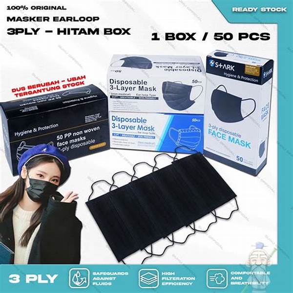 Masker Medis Warna Hitam Yang Bagus