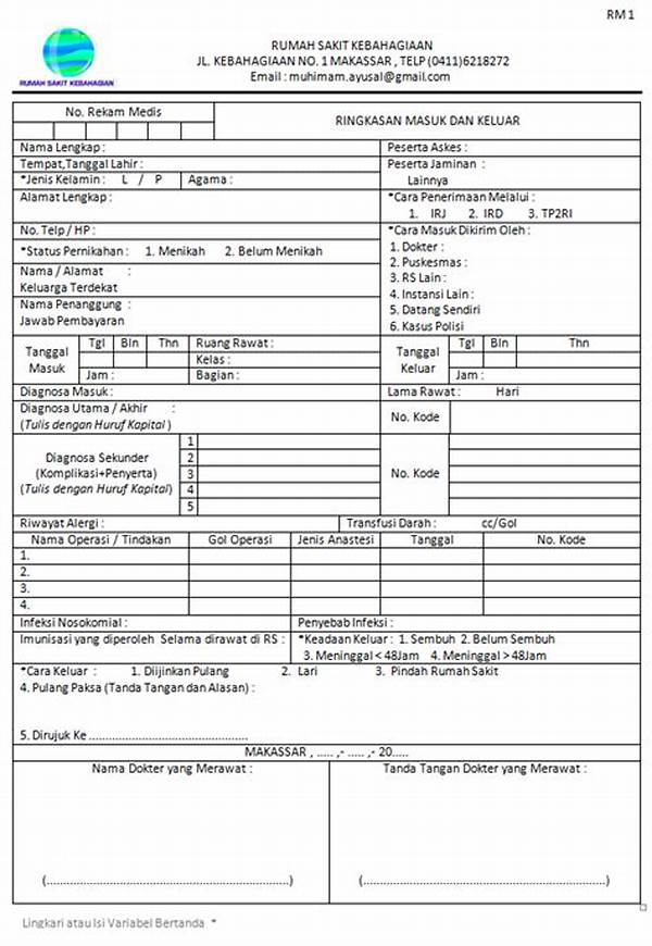 Formulir Rekam Medis Yang Diabadikan