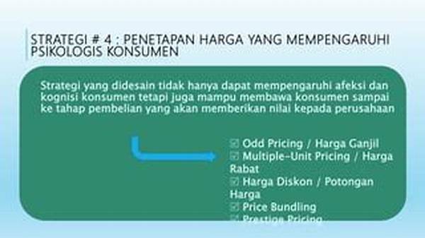 Strategi Penentuan Harga Yang Mempengaruhi Psikologis Konsumen
