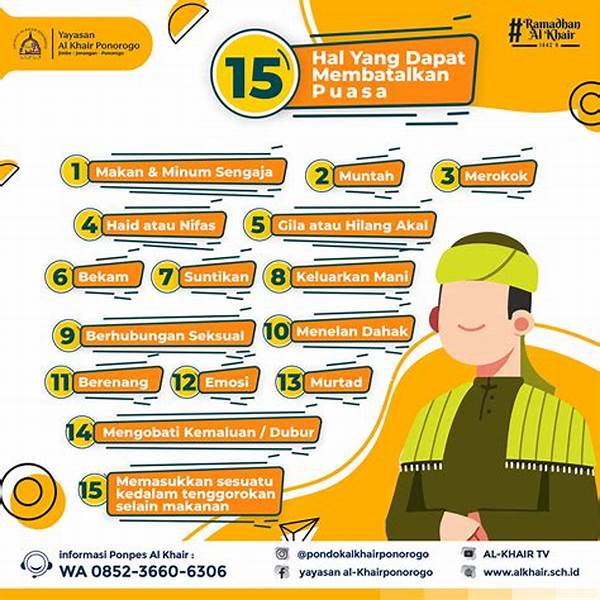 Tindakan Medis Yang Membatalkan Puasa