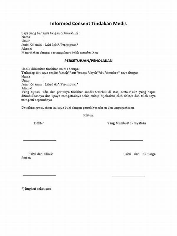 Tindakan Medis Yang Membutuhkan Informed Consent