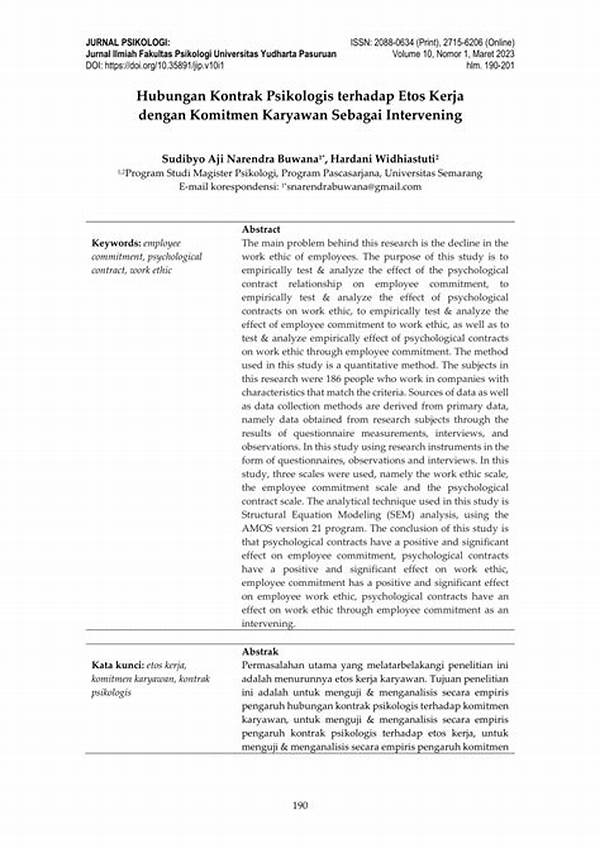 Apa Hubungan Pekerjaan Dengan Kontrak Psikologis