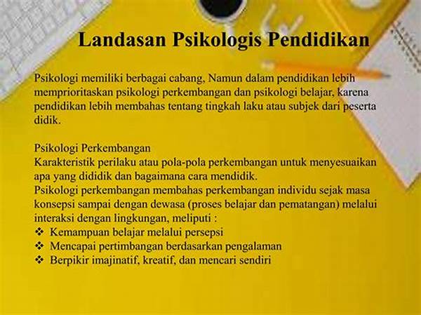 Mengapa Psikologis Menjadi Salah Satu Landasan Pendidikan