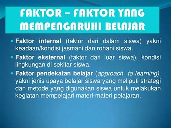 Faktor Psikologis Yang Mempengaruhi Hasil Belajar