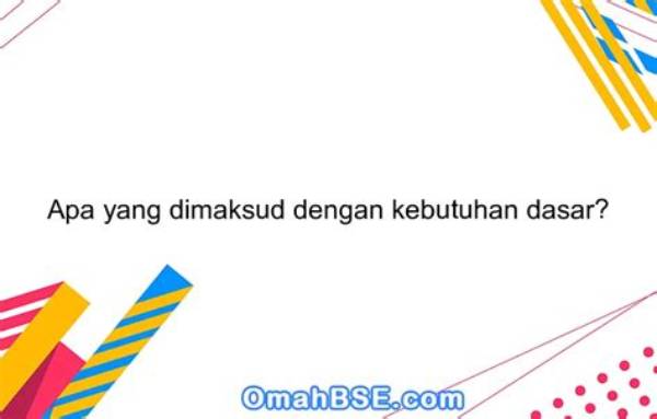 Apa Yang Dimaksud Dengan Medis Dasar