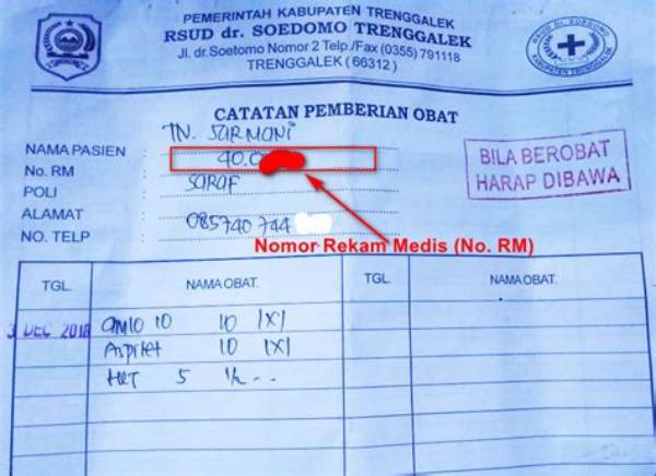 Apa Yang Dimaksud Nomor Rekam Medis